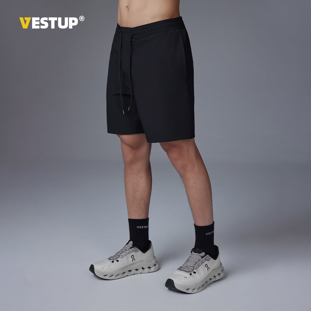 VEST UP [SHOOTER] sport shorts for summer fitness, breathable, quick drying, quarter length pants, casual pants for men