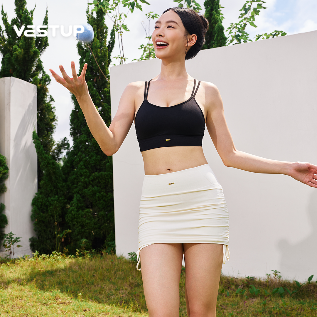 VEST UP cloud fluff short skirt